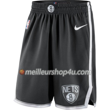 Homme NBA Brooklyn Nets Shorts Noir 2018-19 Nike Swingman